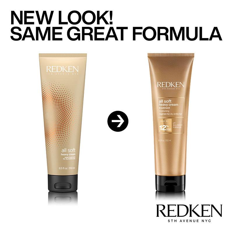 Redken All Soft Heavy Cream Mask | brittle hair | dry hair treatment | new packaging