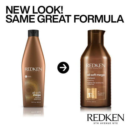 Redken All Soft Mega Shampoo | very dry hair | coarse hair treatment 