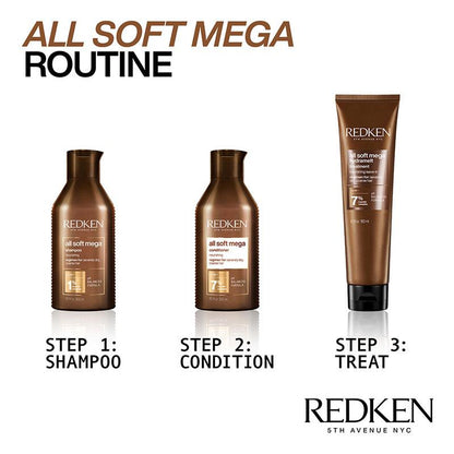 Redken All Soft Mega Shampoo | very dry hair | coarse hair treatment | routine