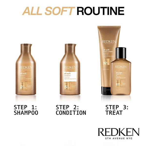 Redken All Soft Shampoo | dry hair shampoo | brittle hair treatment