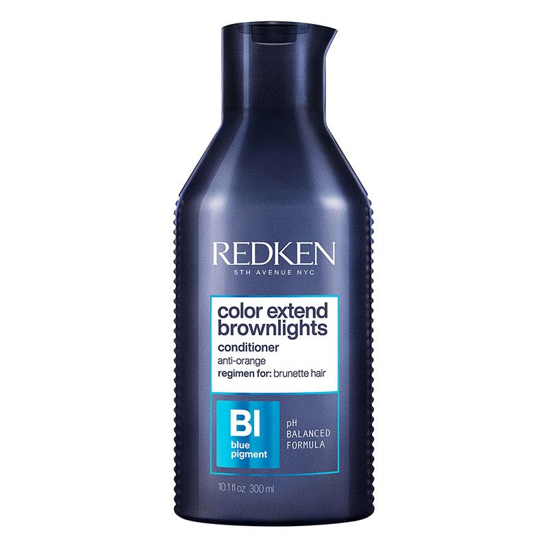 Redken Brownlights Conditioner | brunette brassy tones | blue pigment conditioner | highlights | balayage 