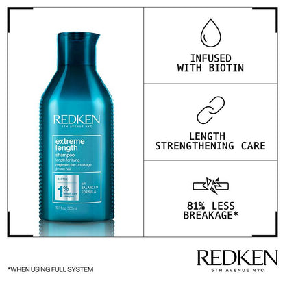 Redken Extreme Length Home and Away Bundle | Haircare | Hair essentials | Shampoo | Redken | Hair Treatment