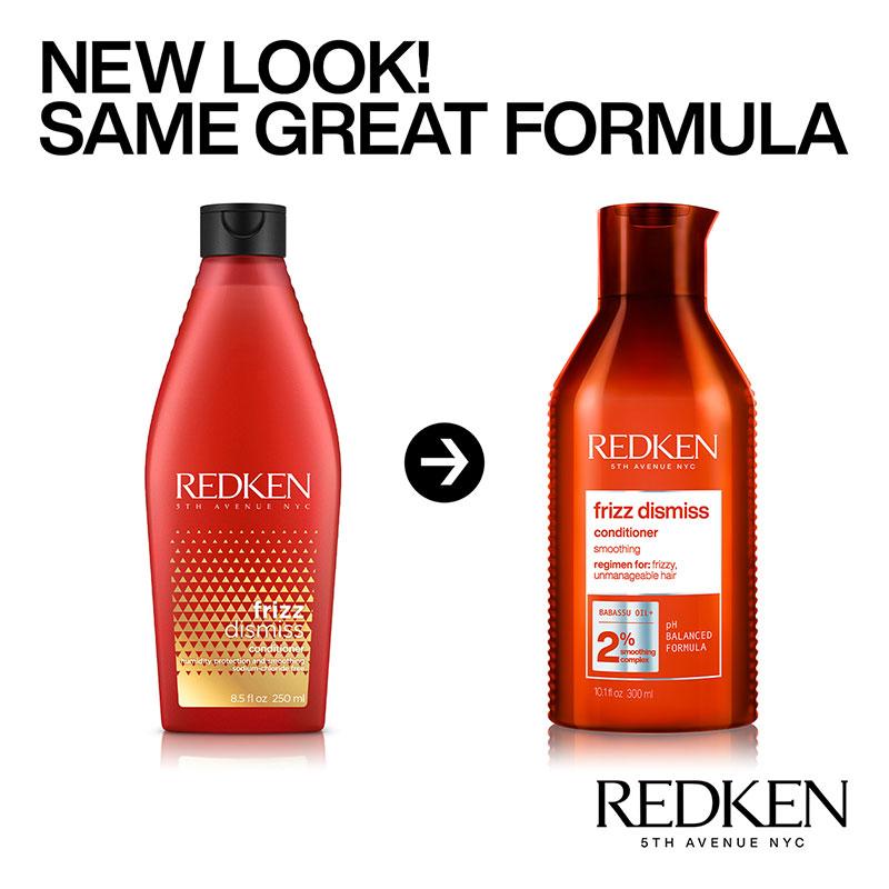 Redken Frizz Dismiss Conditioner | anti frizz treatment | frizzy hair | new packaging