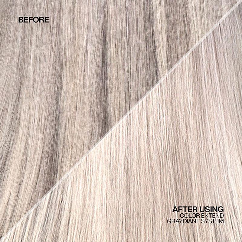 Redken Graydiant Conditioner | silver conditioner | purple shampoo | brassy hair | before and after