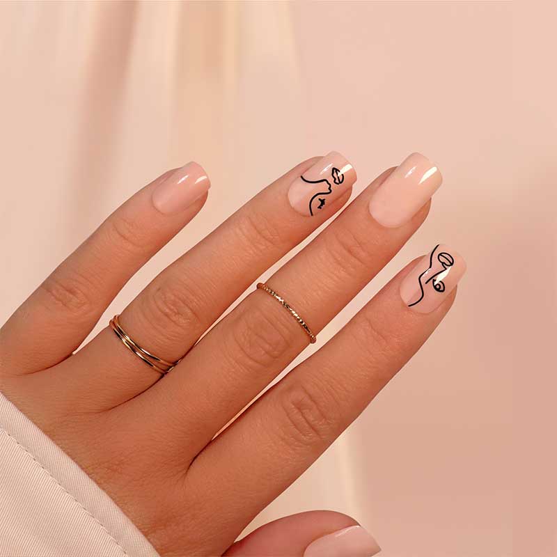 SOSU by Suzanne Jackson Two Faced Faux Nails