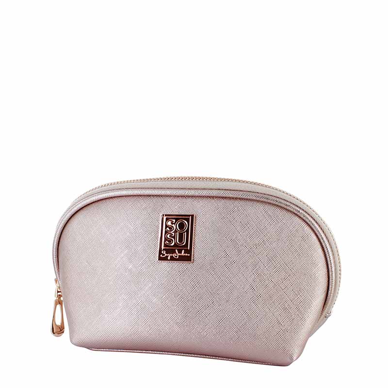 SOSU by Suzanne Jackson Luxury Rose Gold Cosmetic Bag