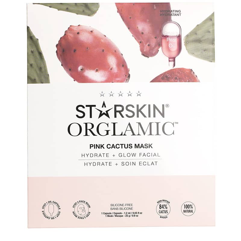 STARSKIN Orglamic Pink Cactus Mask | hydrating face mask