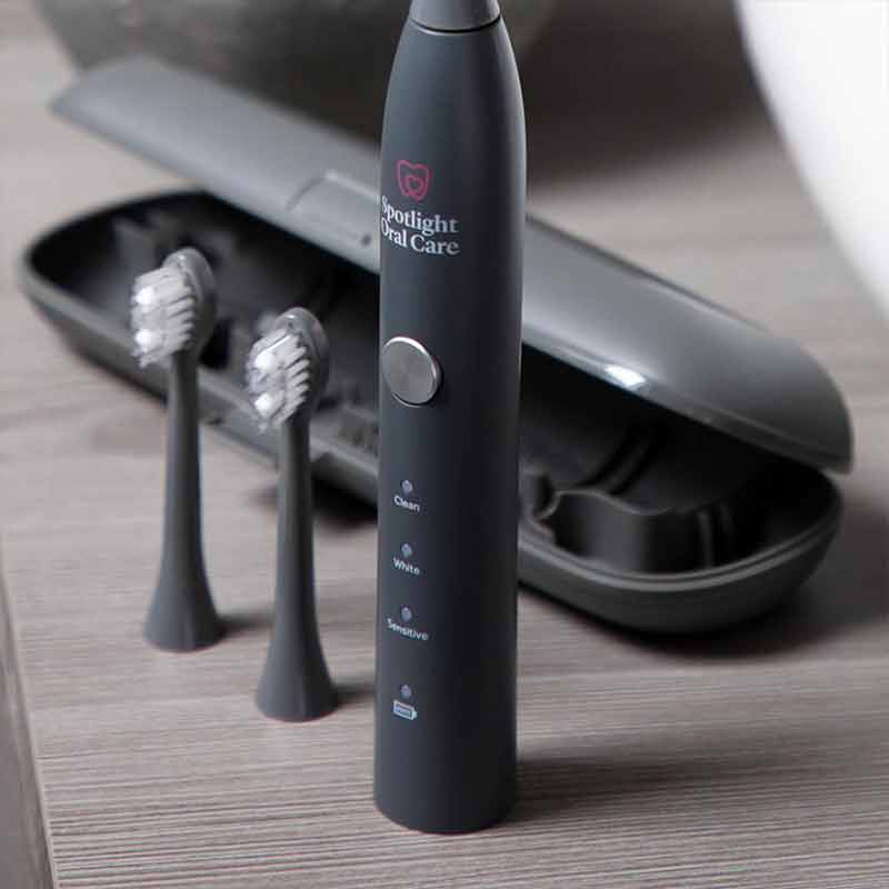 Spotlight Oral Care Graphite Grey Sonic Toothbrush | teeth cleaning
