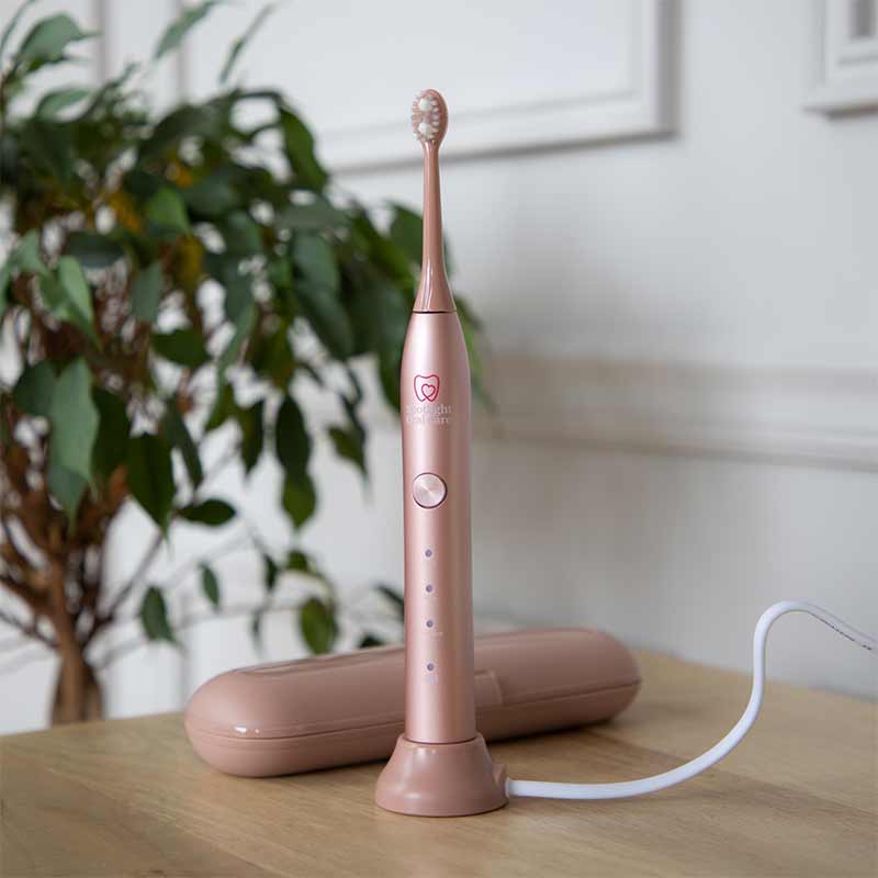 Spotlight Oral Care Rose Gold Sonic Tooth Brush | chargeable toothbrush
