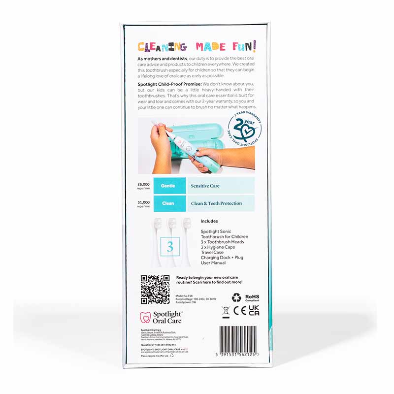 Spotlight Oral Care | Sonic Toothbrush For Children | Children's Toothbrush | Kids Toothbrush | Sonic Toothbrush | Kids Oral Care