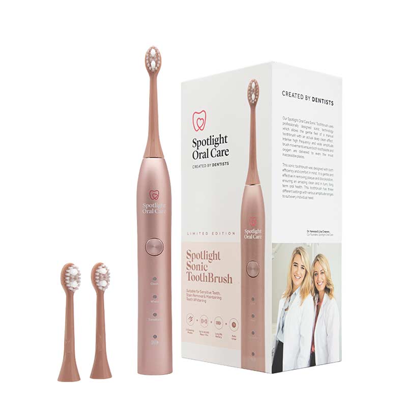 Spotlight Oral Care Rose Gold Sonic Tooth Brush | dental care