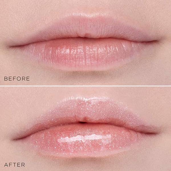 Stila Plumping Lip Glaze | Before and after