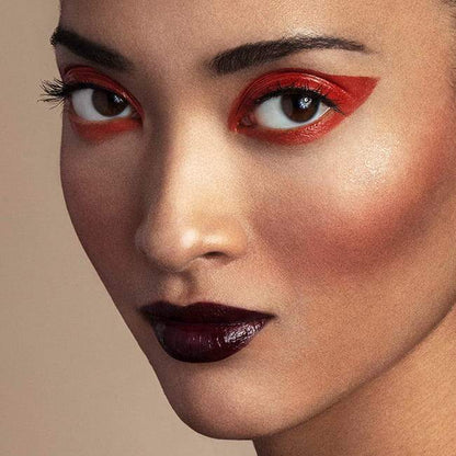 Stila Semi-Gloss Lip & Eye Paint | red liquid  eyeshadow