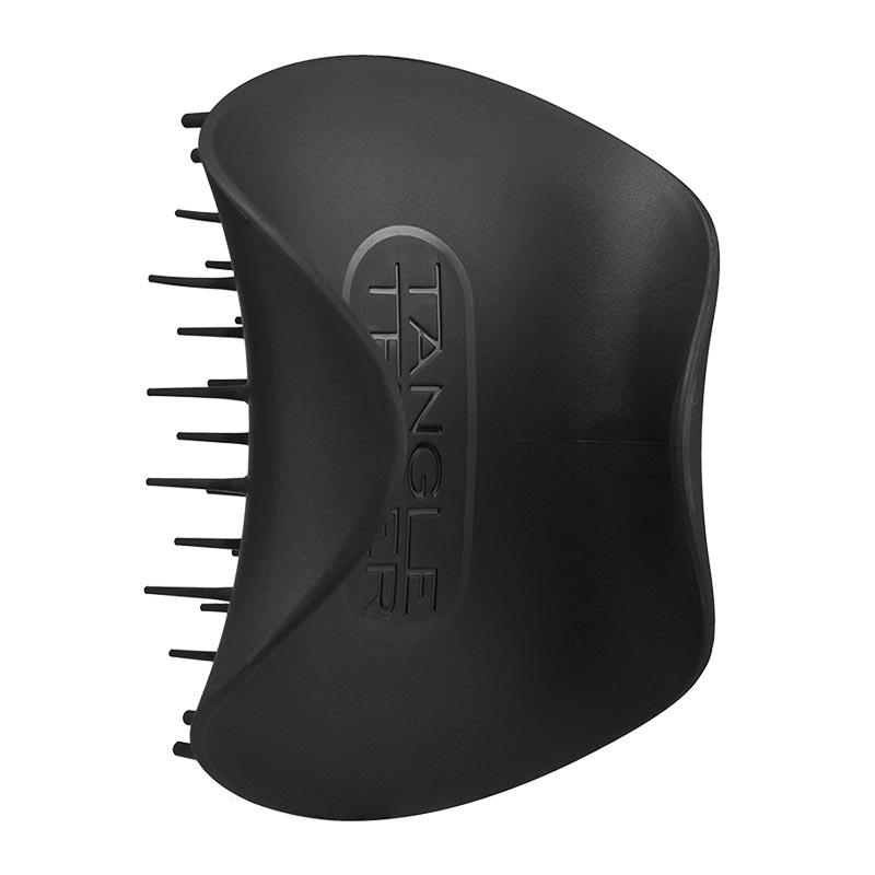 Tangle Teezer Scalp Exfoliator & Massager | anti dandruff detangling hair brush | black