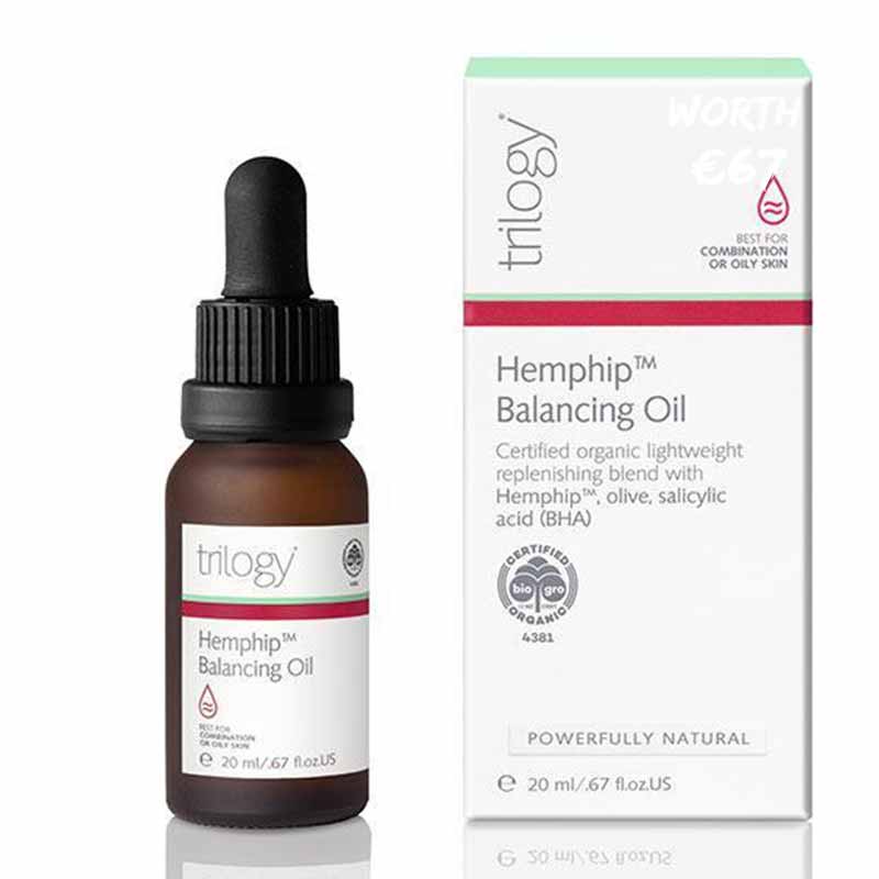 Trilogy Hemphip Balancing Oil | combination skin