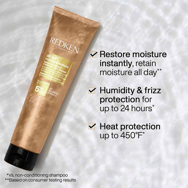 Redken All Soft Moisture Restore Leave-in Treatment | get rid of humidity and frizz