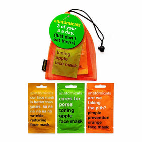 Anatomicals 3 of your 5 a day (Just don't eat them) Face Mask Fruit Bag | sheet masks