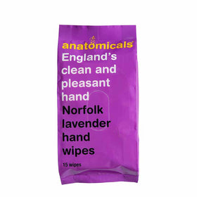 Anatomicals England's Clean and Pleasant Hand Norfolk Lavender Hand Wipes | hand wash | sanitise | hand wipes