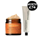 Antipodes Diem Vitamin C Pigment-Correcting Water Cream + FREE Reincarnation Exfoliator