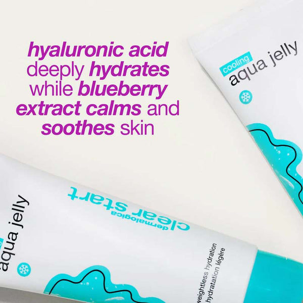 Dermalogica Clear Start Cooling Aqua Jelly | hyaluronic acid for oily skin | blueberry extract calms and soothes