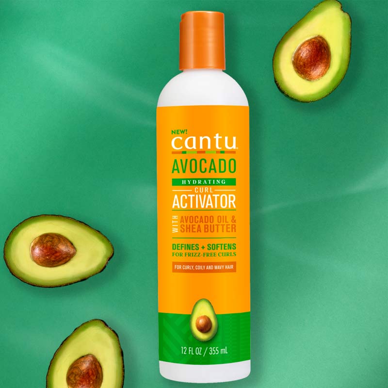Cantu Avocado Curl Activator | antioxidant hair products | define and soften frizz free curls