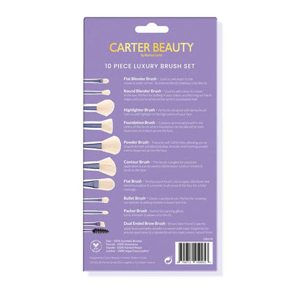 Carter Beauty Paint & Decorate 10 Piece Luxury Brush Set | fluffy makeup brushes