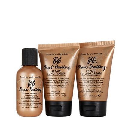 Bumble and bumble Bond-Building Starter Set | Bumble and bumble | haircare repair | Strengthen hair products | styling cream | shampoo for damaged hair 