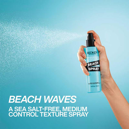 Redken Beach Spray Beachy Texture Spray | Beachy Waves | A sea salt free formula | Medium control texture spray 
