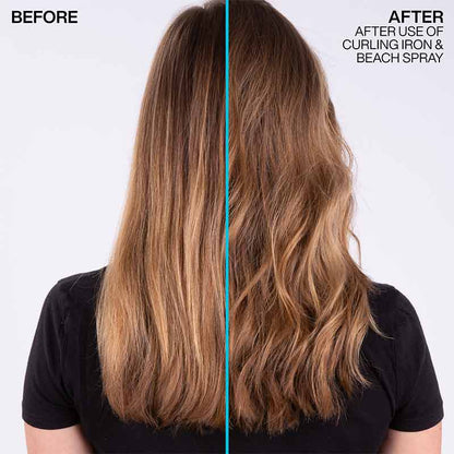 Redken Beach Spray Beachy Texture Spray | Voluminous hair | Beach Spray before and after | Sea salt free | Natural curl effect