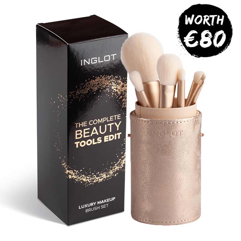 Inglot The Complete Beauty Tools Gift Set | brush set christmas 2022 | makeup brush christmas present 