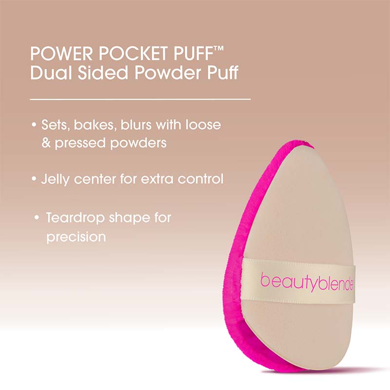 Beautyblender Power Pocket Puff™ | powder puff | makeup sponge for powder | makeup | makeup powder puff | pocket powder puff | makeup | beauty blender