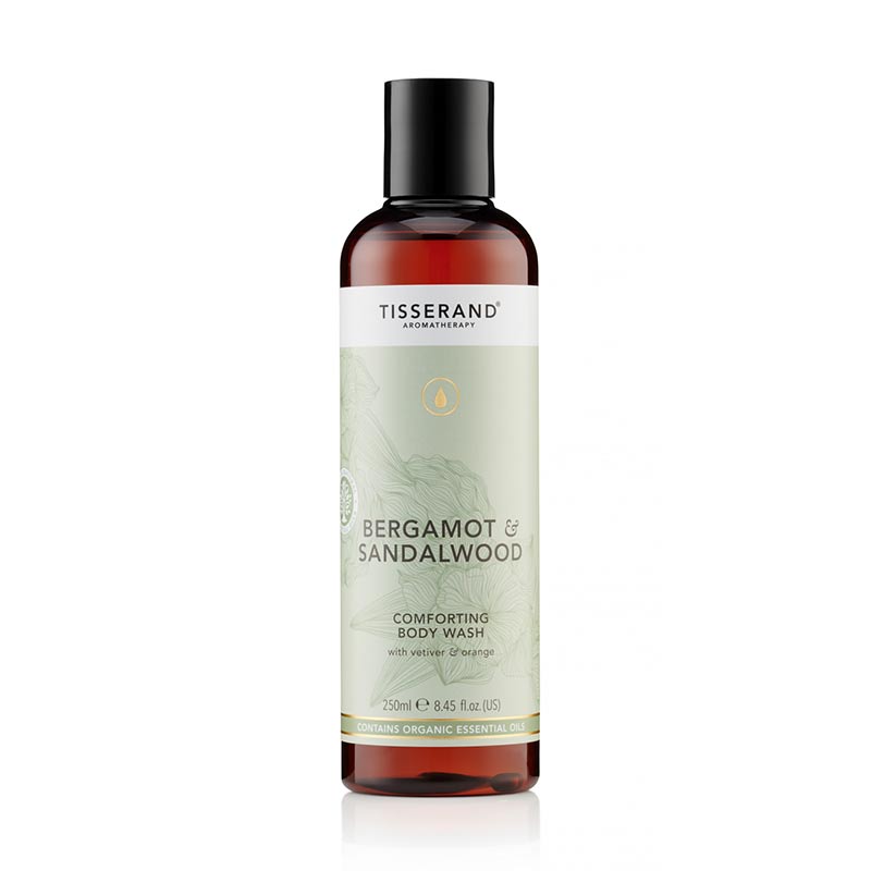 Tisserand Bergamot and Sandalwood body wash | Shower Gel | Bath gel | bubble bath