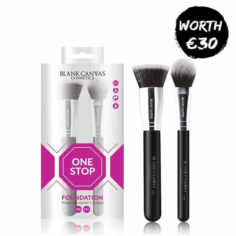 Blank Canvas One Stop Foundation Brush Set | makeup gift set | makeup brushes | face brushes | brush set