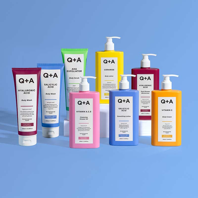 Q+A Vitamin A.C.E Shower Oil | vitamin body wash