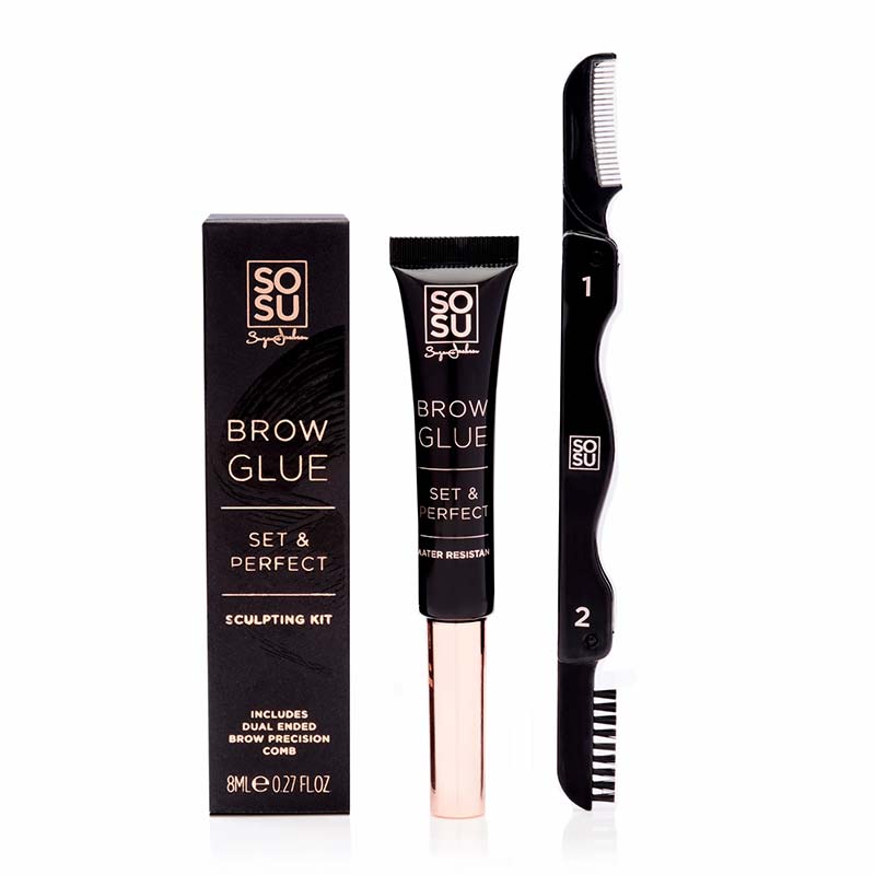 SOSU by Suzanne Jackson Brow Glue Set and Perfect | Eyebrow | brow glue | makeup | Sosu | Eyebrow sculpting kit 