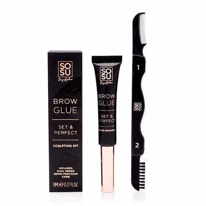 SOSU by Suzanne Jackson Brow Glue Set and Perfect | Eyebrow | brow glue | makeup | Sosu | Eyebrow sculpting kit 