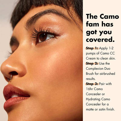 e.l.f. Camo CC Cream | Youth Boosting | Full Coverage | Airbrushed Complexion |  Camo CC Cream | Airbrushed skin | Buildable coverage | Natural finish | Hydrating ingredients | Vitamin B3 | Hyaluronic acid | Protects skin's barrier