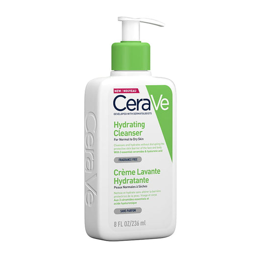 CeraVe Hydrating Cleanser for Normal to Dry Skin + FREE CeraVe Moisturising Cream 50ml Discontinued