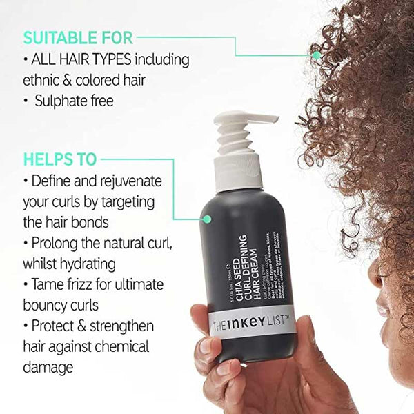 The INKEY List Chia Seed Curl Defining Hair Treatment | define and rejuvenate curls