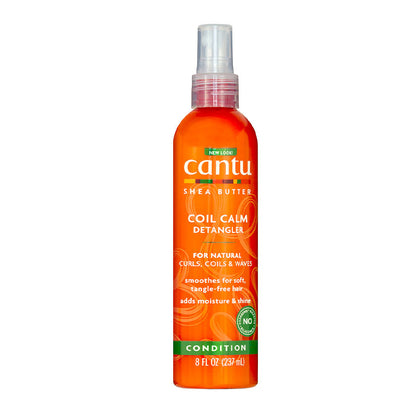 Cantu hair coil calm detangler | Styling spray | Conditions and softens hair | Remove knots | moisturise hair | Prevent breakage | Add elasticity and flexibility into hair | 