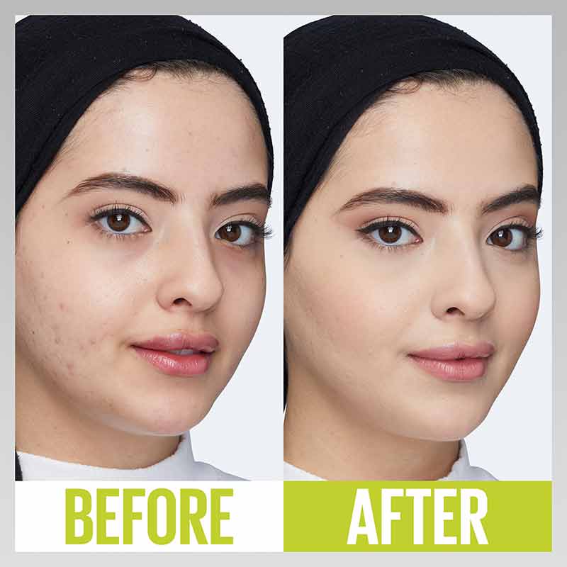 Maybelline SuperStay 30H Concealer | before and after full coverage foundation