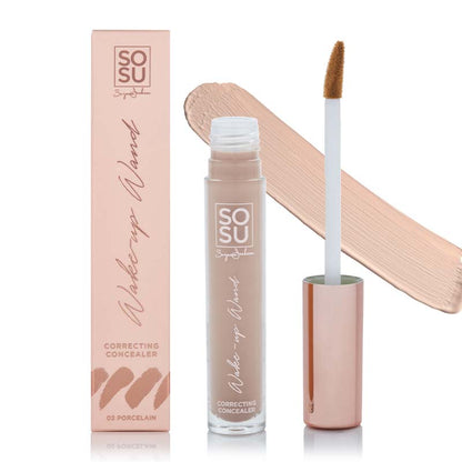 SOSU by Suzanne Jackson Wake-Up Wand Correcting Concealer | shade 02 porcelain | full coverage concealer