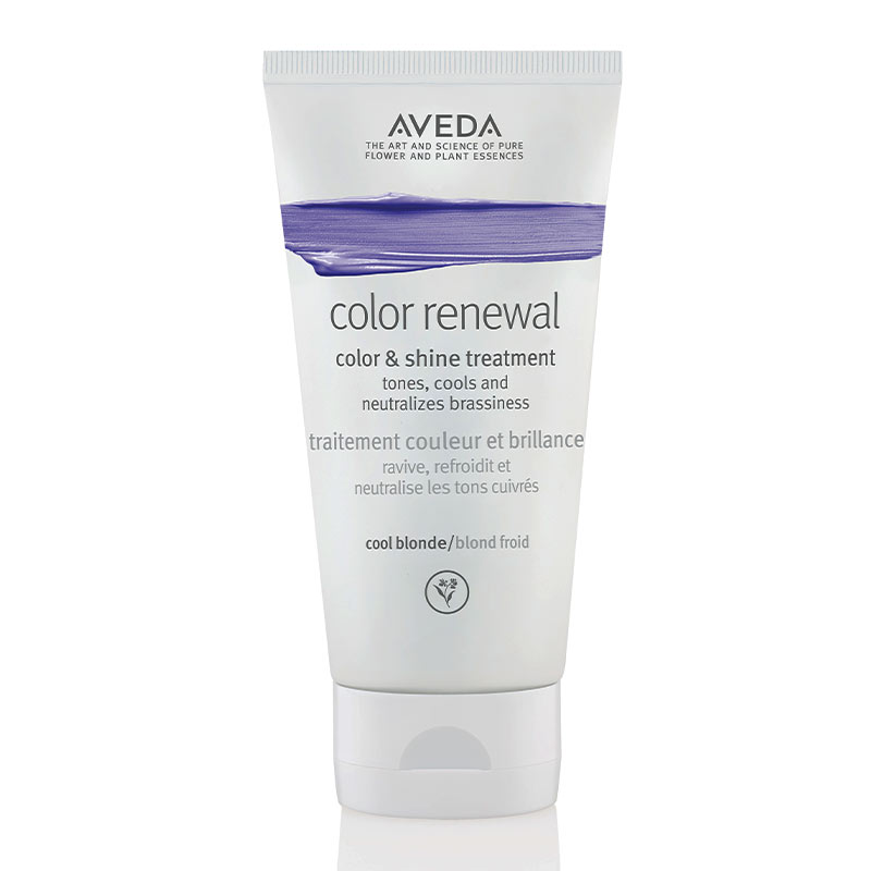 Aveda Color Renewal Color & Shine Treatment Cool Blonde | colour and shine treatment for hair | purple treatment for hair | purple shampoo hair mask treatment