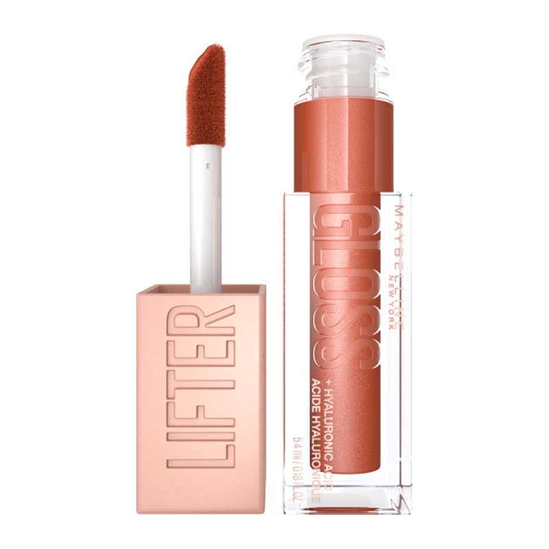 Maybelline Lifter Gloss | shade copper | pink shine lip gloss | non transfer lip gloss