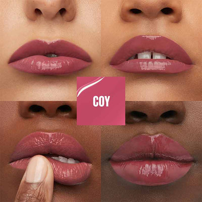 Maybelline SuperStay Vinyl Ink Liquid Lipstick | shade coy | pink wet look lipstick