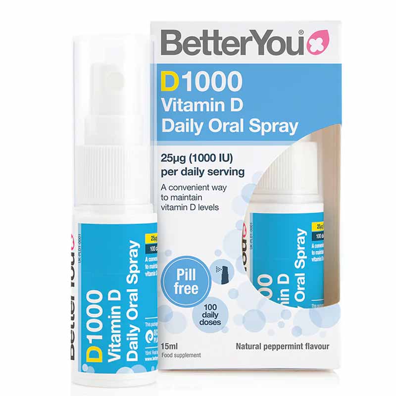 Better You D1000 Oral Spray | vitamin d supplement | oral spray vitamins | pill free vitamin d