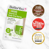 Better You D3000 Oral Spray | the healthy awards winner 2020 | pill free vitamin d
