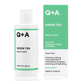 Q+A Green Tea Toner | rejuvenating toner | soothing toner 