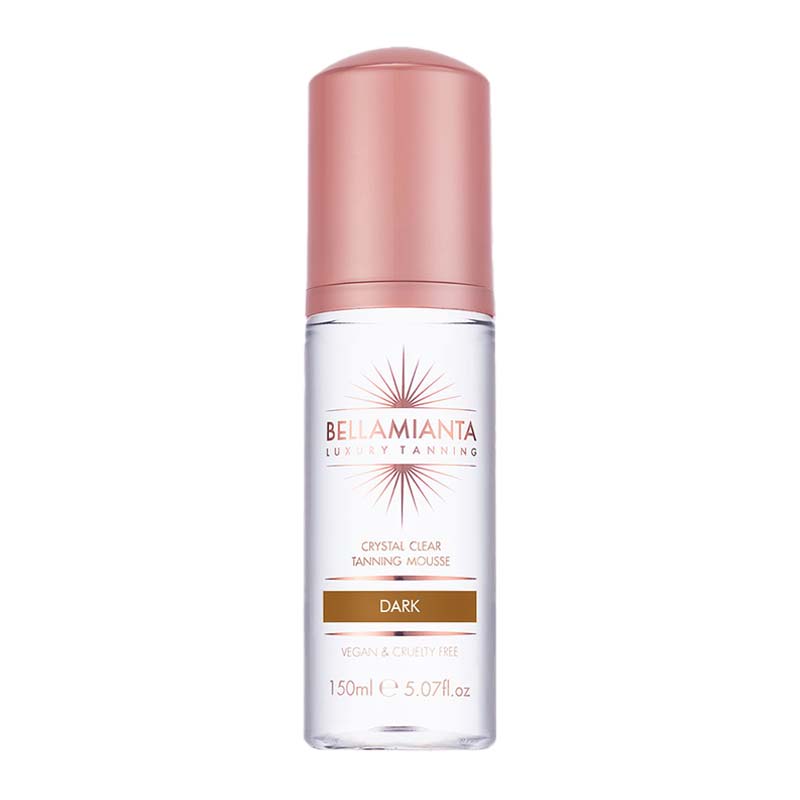 Bellamianta Crystal Clear Tanning Mousse | False tan | Fake tan | best fake tan | non-streak tan | face tan | medium tan | tanning | dark tan | ultra dark tan