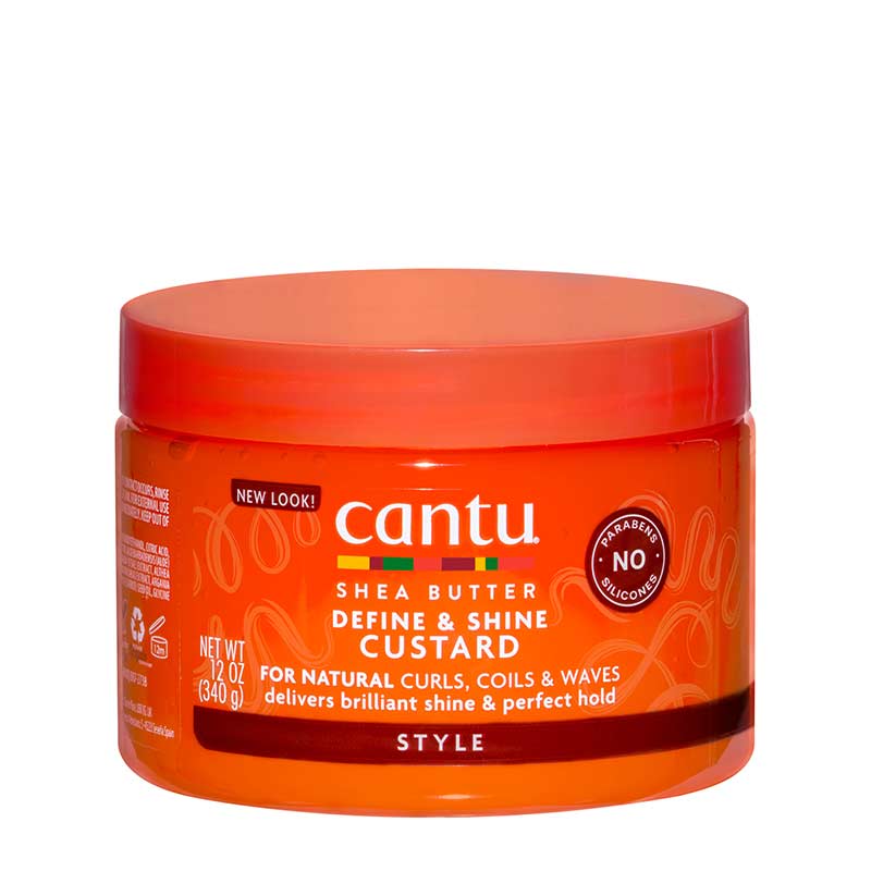 Cantu define and shine custard | Revive curls | Redefine curls | All day hold | Healthy hair | Gel and oil blend | Shea butter